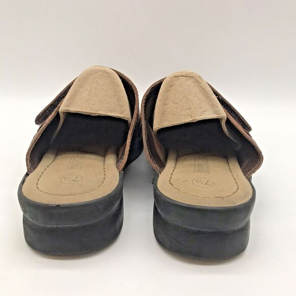 Predictions Leather Collection Woven Leather Mule Women's 7.5 Brown Slip-On Shoe - Picture 4 of 10